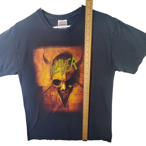 Slayer The Unholy Alliance 2007 Tour Band T-Shirt Medium Black Tee Thrash Metal - Picture 5 of 11